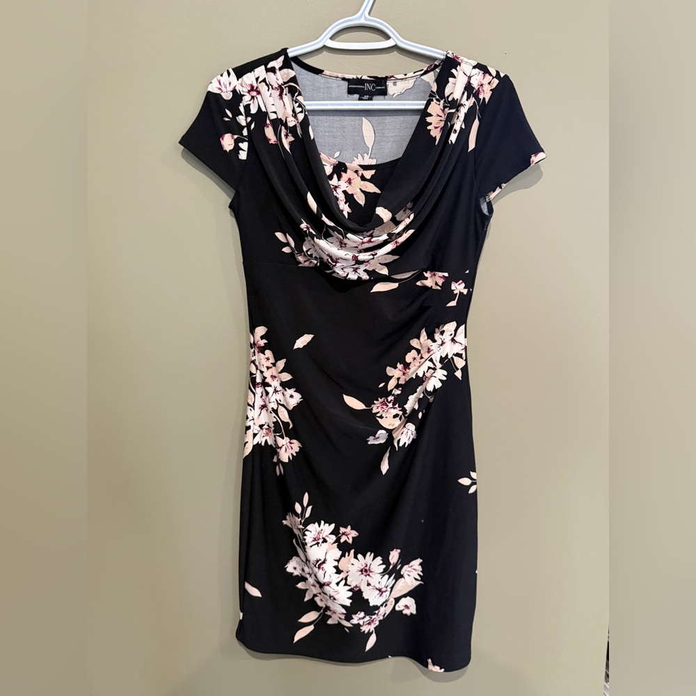 Floral Black Dress